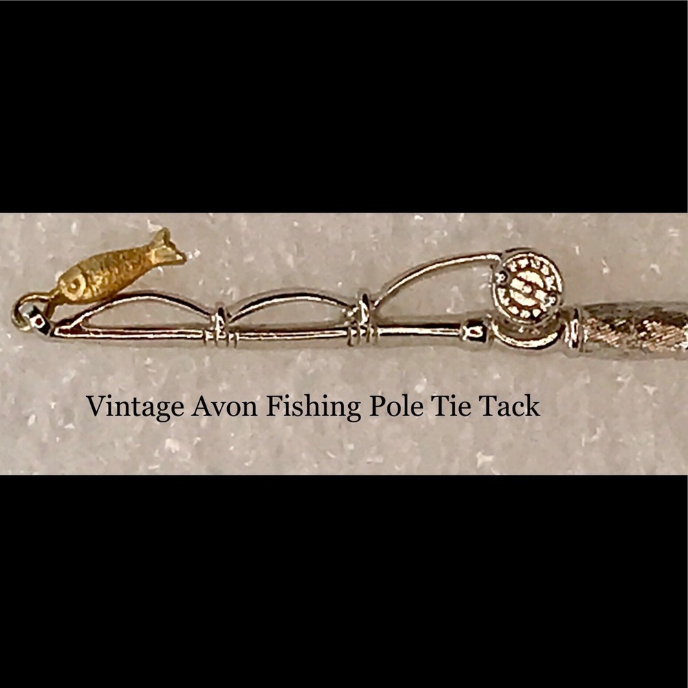 Vintage Avon Fishing Pole Tie Tack